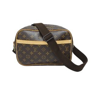 LOUIS VUITTON Reporter shoulder bag Monogram canvas brown